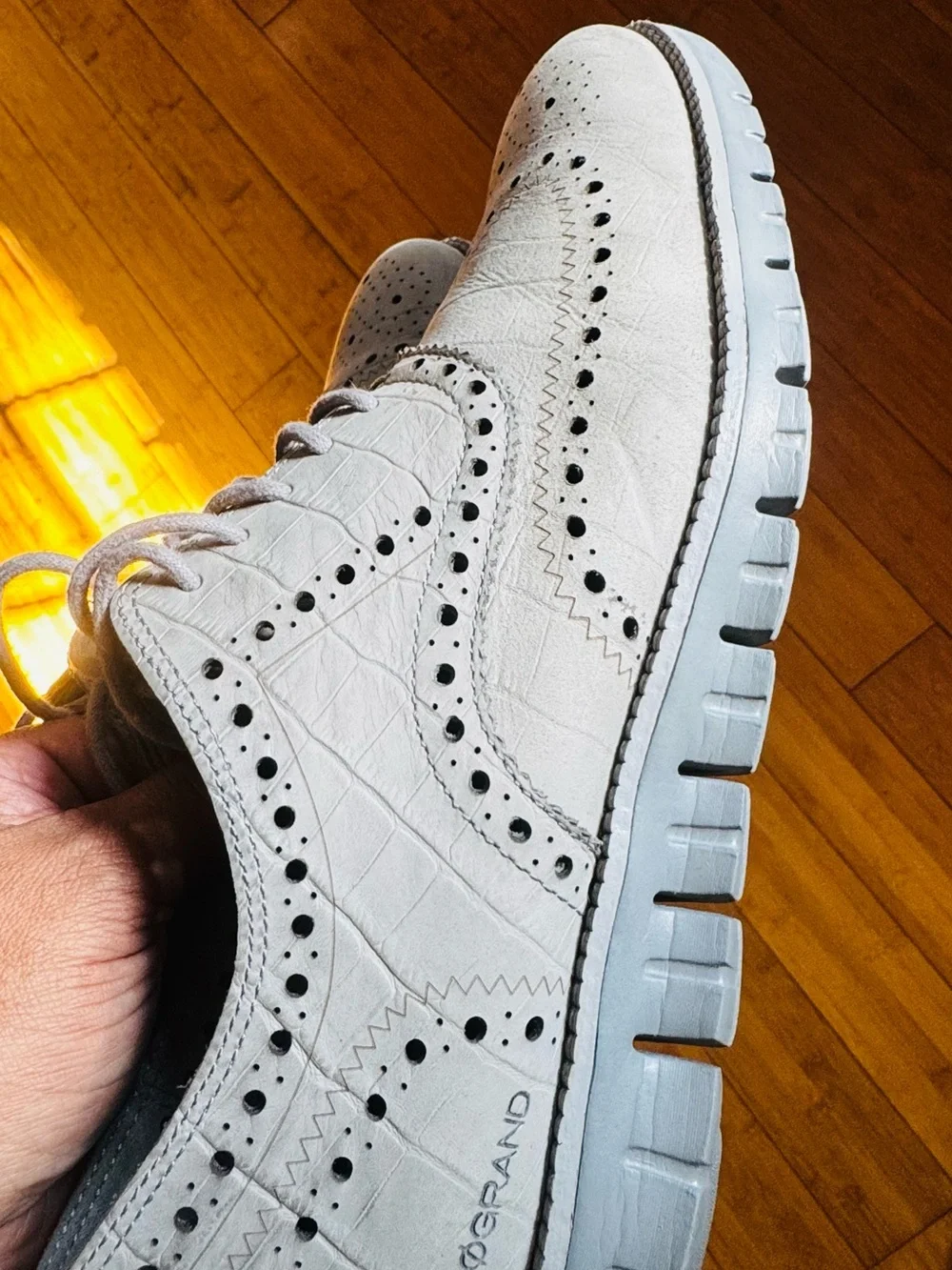 Cole Haan Men's ZeroGrand Wingtip Oxford, IRNSTN CRC EMB 10M